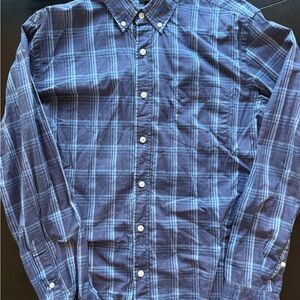 J. Crew Blue Checkered Dress Shirt
